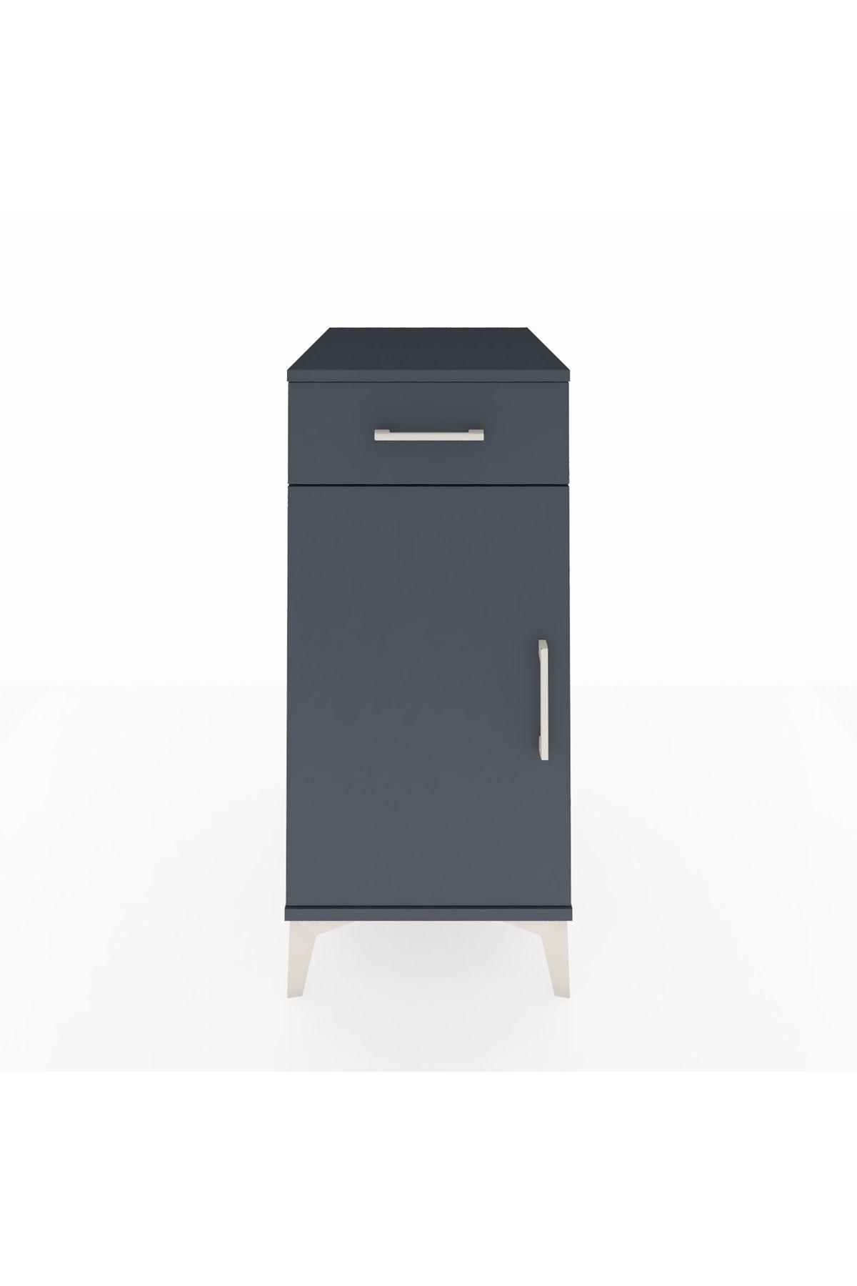 Kronos Komodin 2 Raflı Tek Çekmeceli Tek Kapaklı 44x59x96 - S75M042V5C