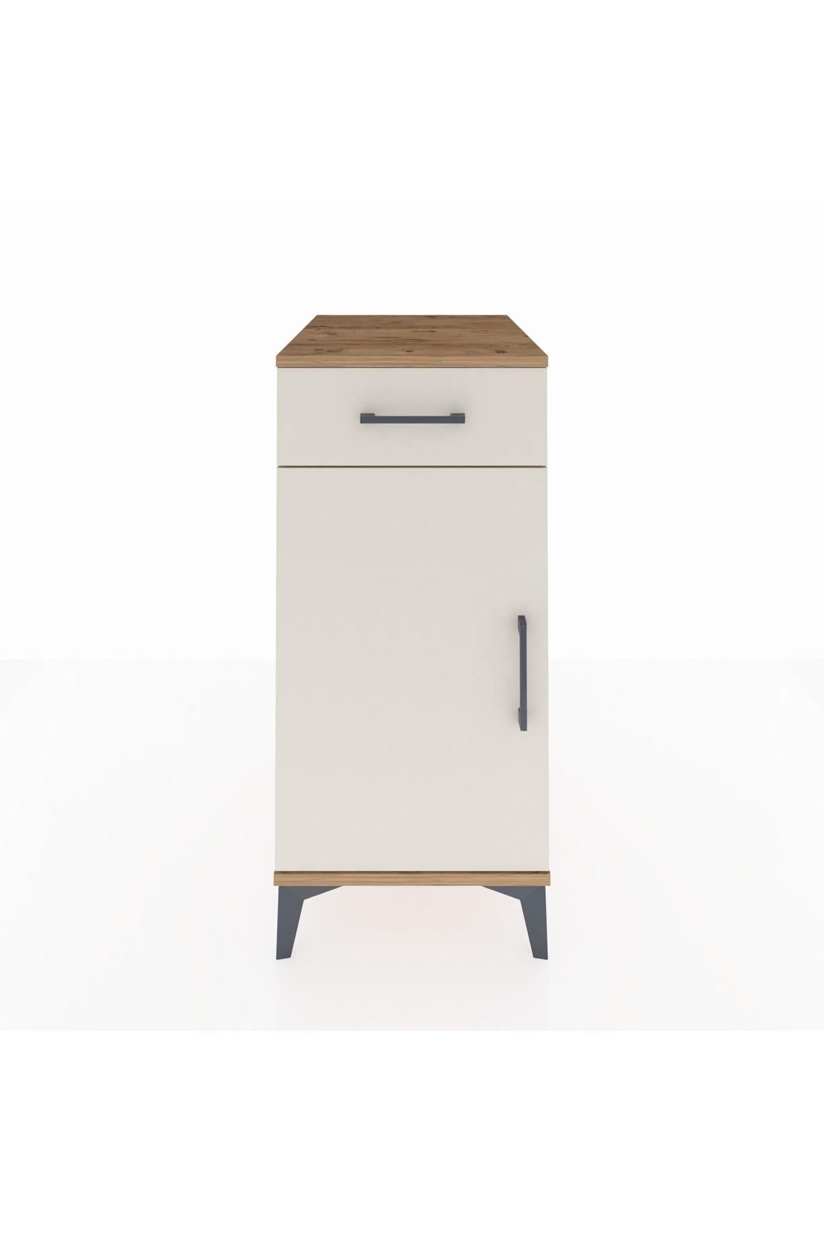 Kronos Komodin 2 Raflı Tek Çekmeceli Tek Kapaklı 44x59x96 - S75M042V7C