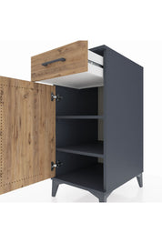 Kronos Komodin 2 Raflı Tek Çekmeceli Tek Kapaklı 44x59x96 - S75M042V6C