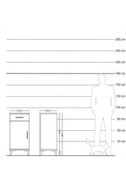 Kronos Komodin 2 Raflı Tek Çekmeceli Tek Kapaklı 44x59x96 - S75M042V6C