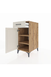 Kronos Komodin 2 Raflı Tek Çekmeceli Tek Kapaklı 44x59x96 - S75M042V7C