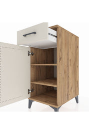 Kronos Komodin 2 Raflı Tek Çekmeceli Tek Kapaklı 44x59x96 - S75M042V7C