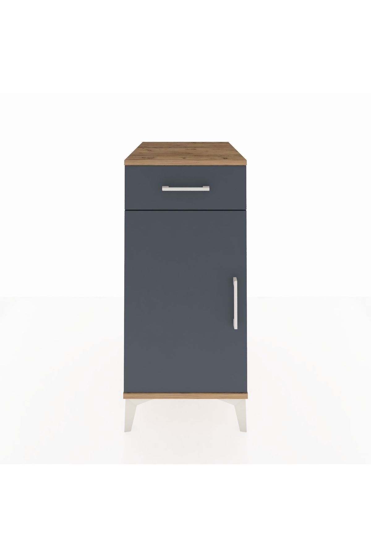 Kronos Komodin 2 Raflı Tek Çekmeceli Tek Kapaklı 44x59x96 - S75M042V8C