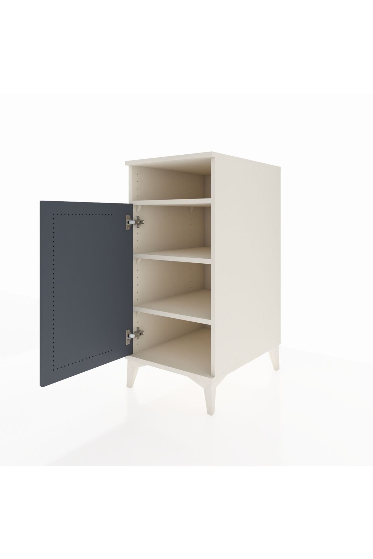 Kronos Komodin 3 Raflı Tek Kapaklı 44x59x96 - S75M043V2C
