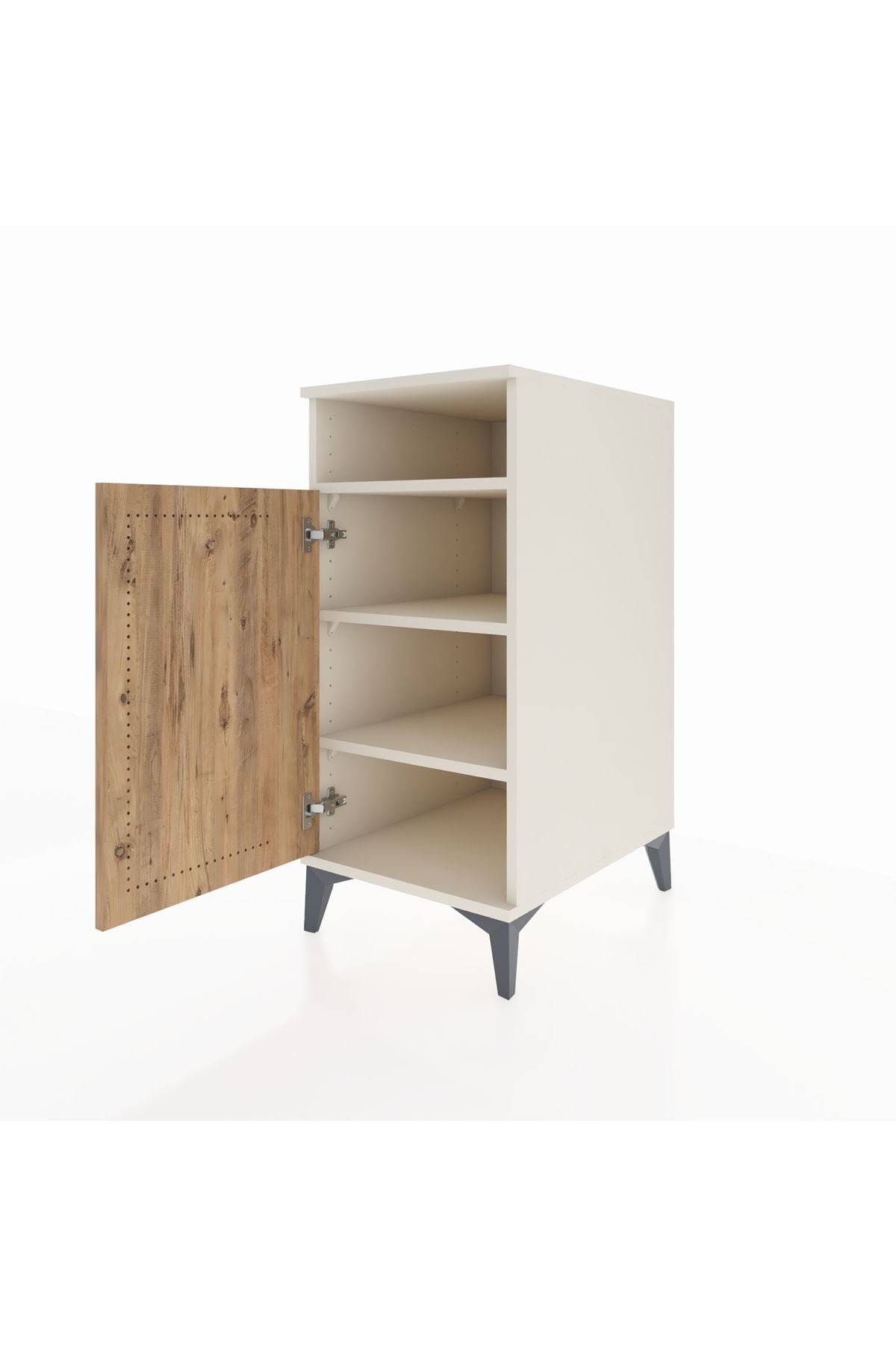 Kronos Komodin 3 Raflı Tek Kapaklı 44x59x96 - S75M043V3C