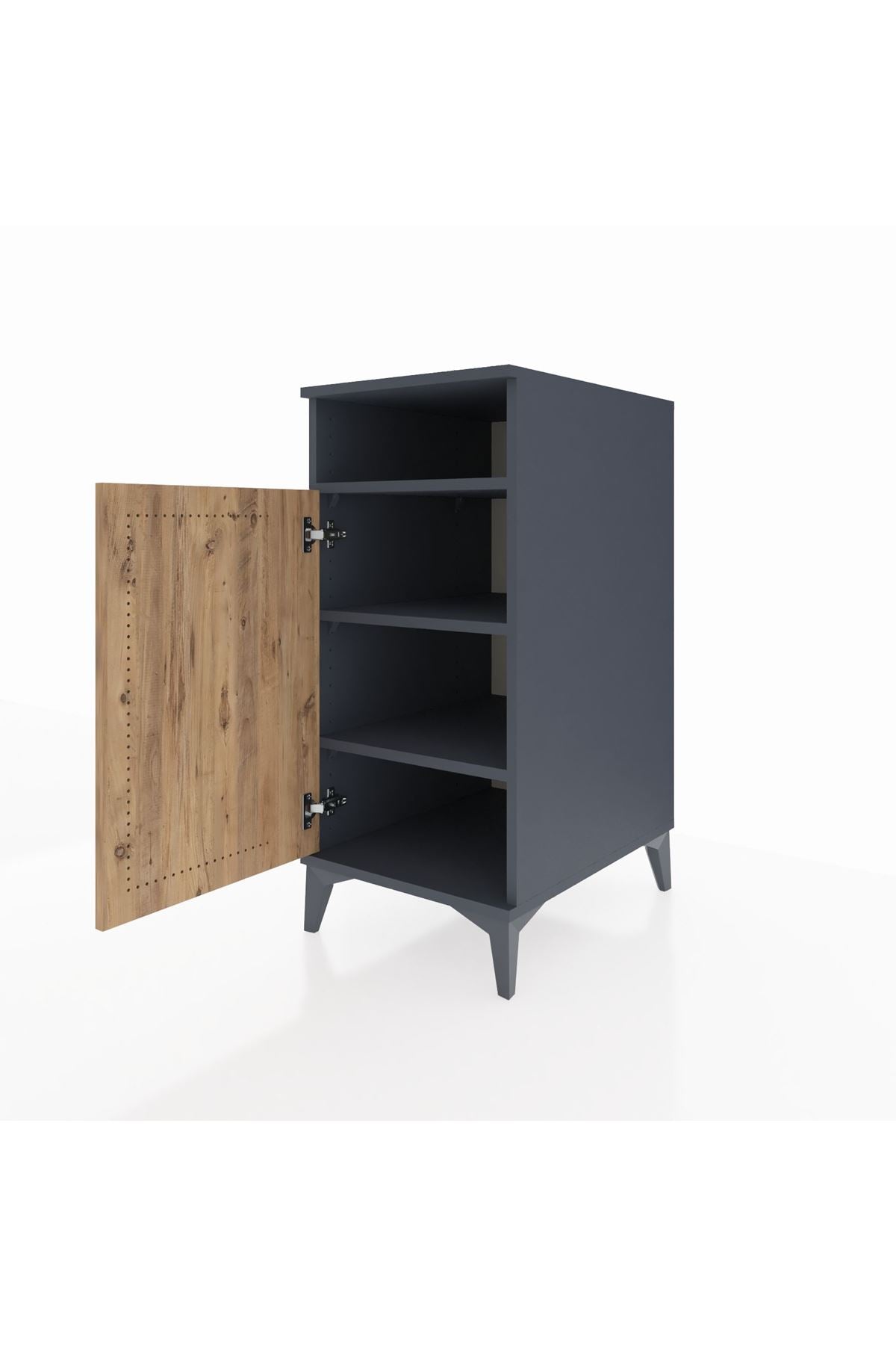 Kronos Komodin 3 Raflı Tek Kapaklı 44x59x96 - S75M043V6C
