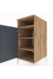 Kronos Komodin 3 Raflı Tek Kapaklı 44x59x96 - S75M043V8C
