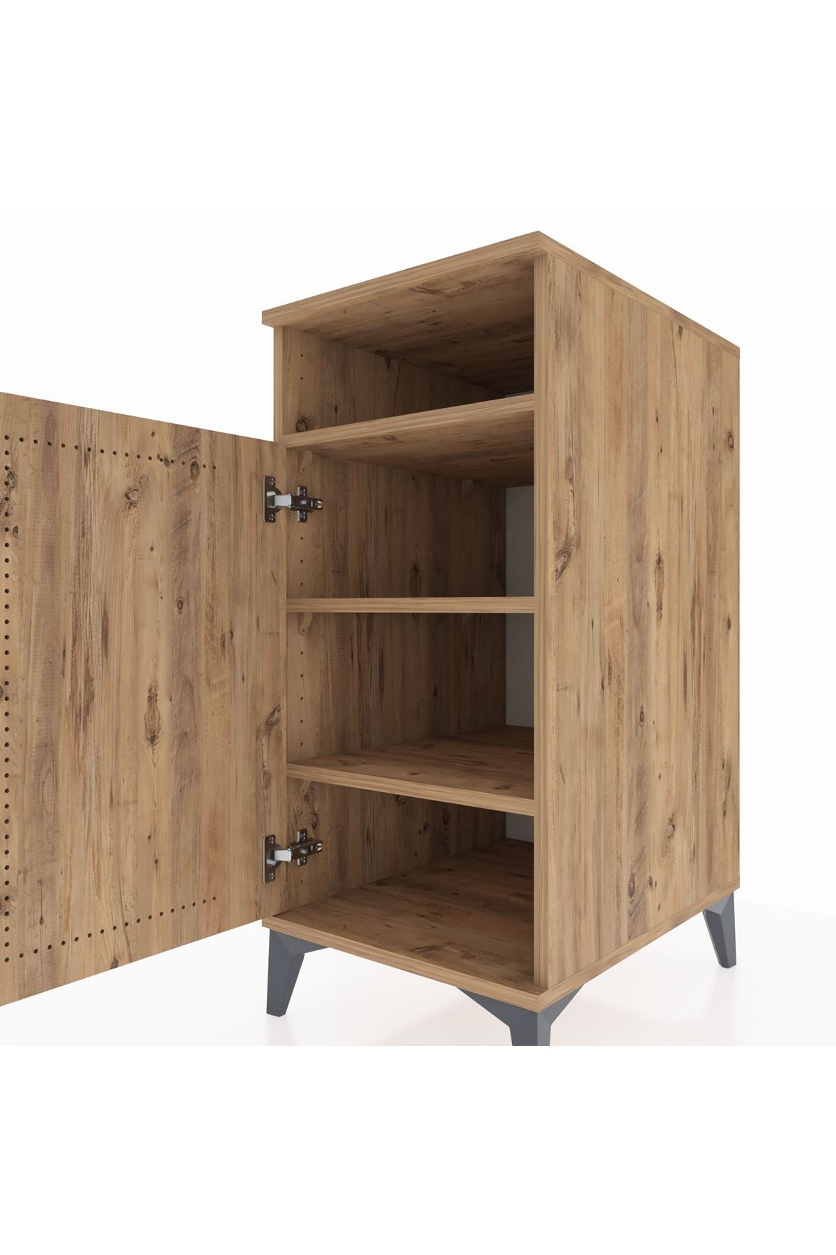 Kronos Komodin 3 Raflı Tek Kapaklı 44x59x96 - S75M043V9C