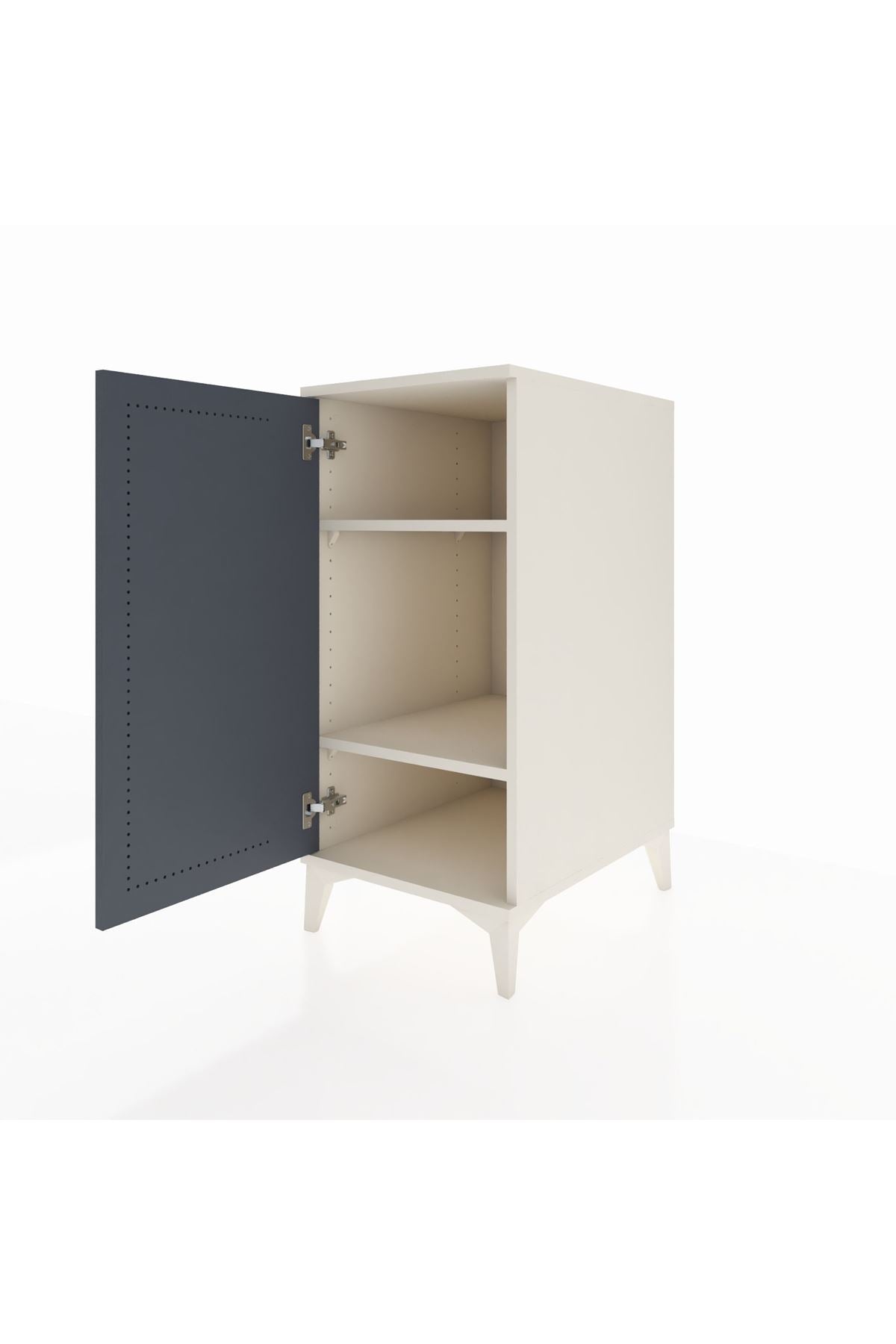 Kronos Komodin 2 Raflı Tek Kapaklı 44x59x96 - S75M044V2C