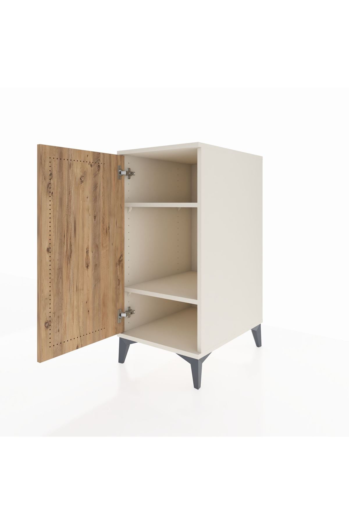 Kronos Komodin 2 Raflı Tek Kapaklı 44x59x96 - S75M044V3C