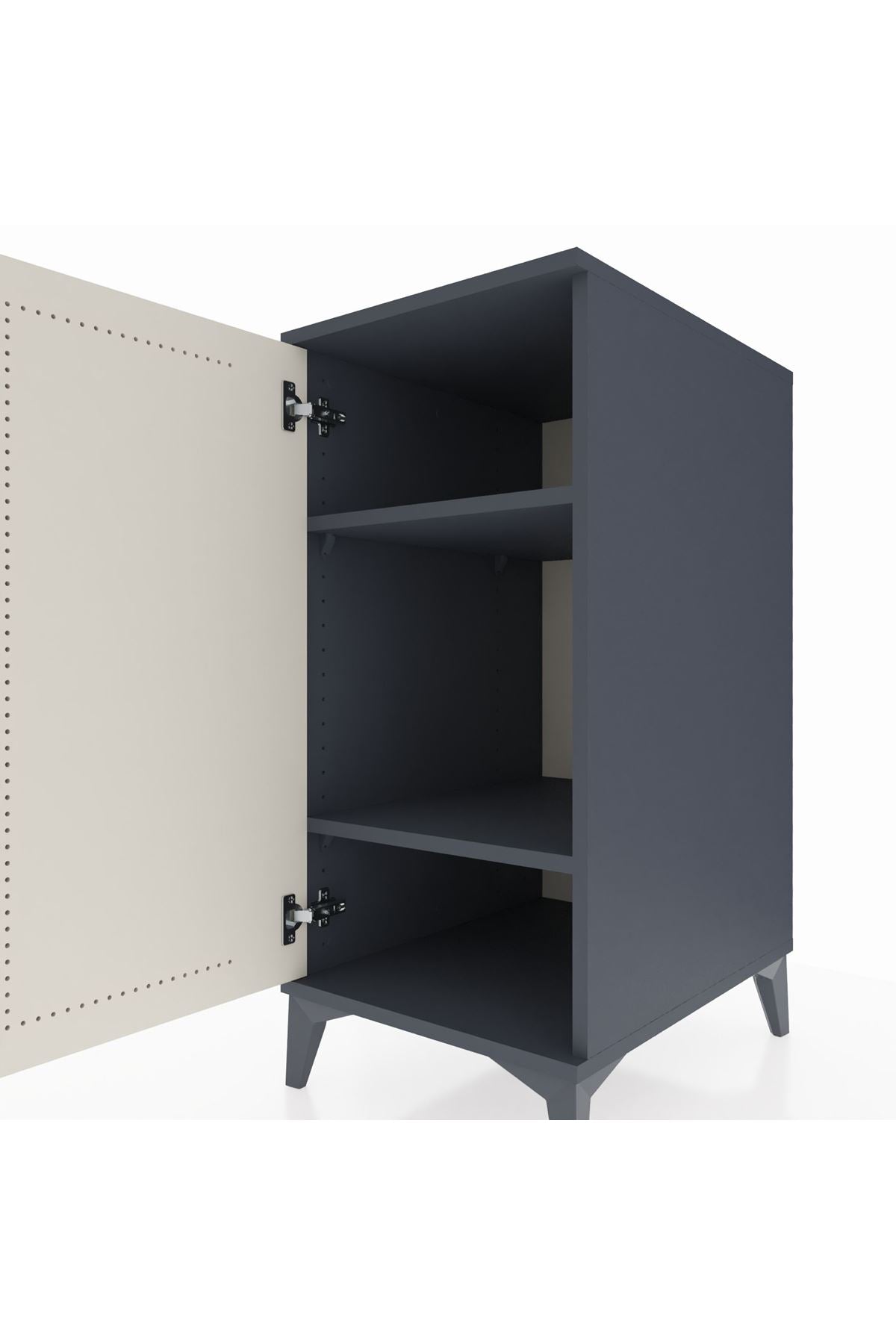 Kronos Komodin 2 Raflı Tek Kapaklı 44x59x96 - S75M044V4C