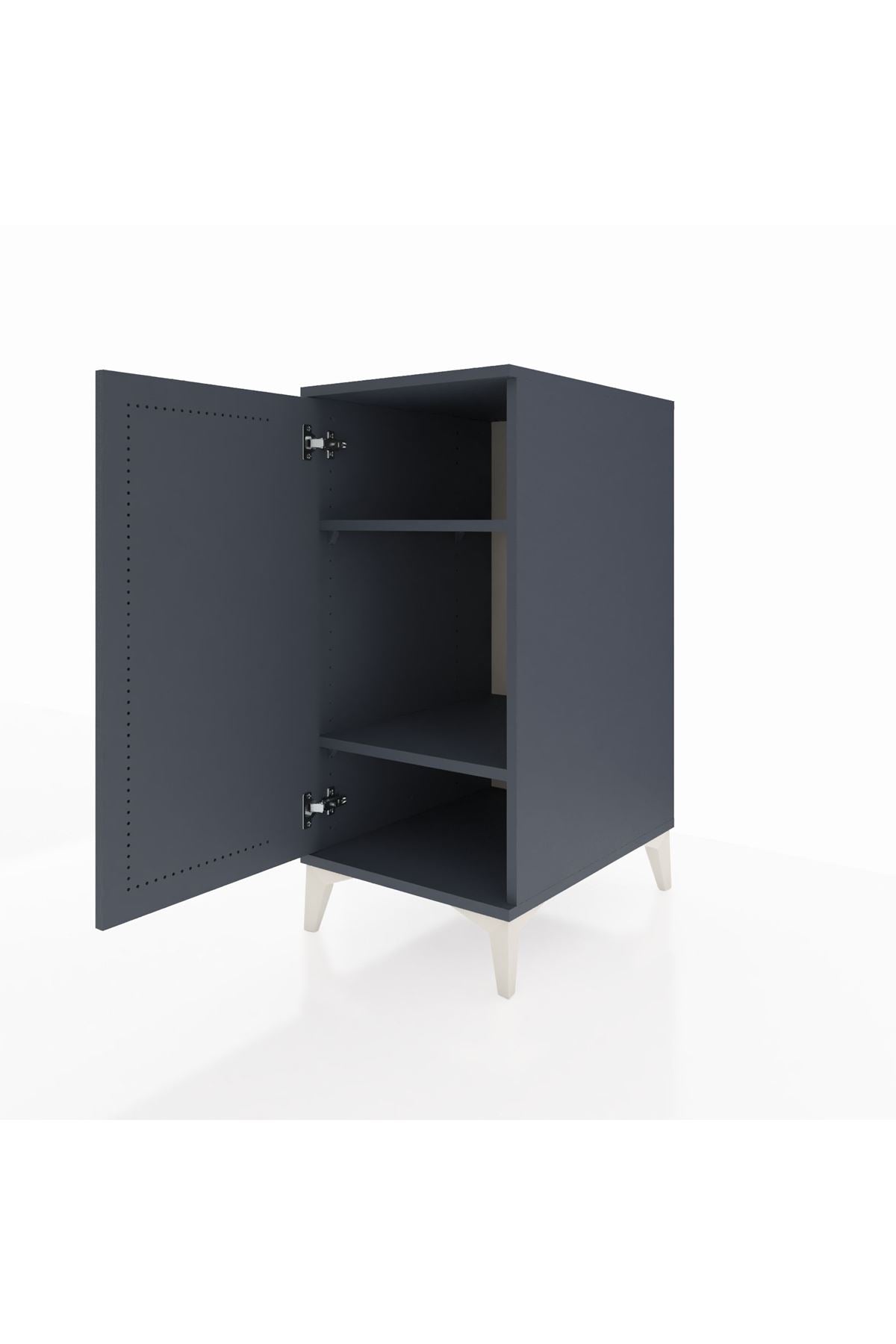 Kronos Komodin 2 Raflı Tek Kapaklı 44x59x96 - S75M044V5C