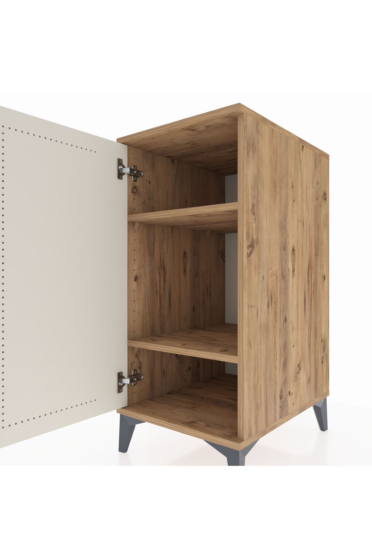 Kronos Komodin 2 Raflı Tek Kapaklı 44x59x96 - S75M044V7C