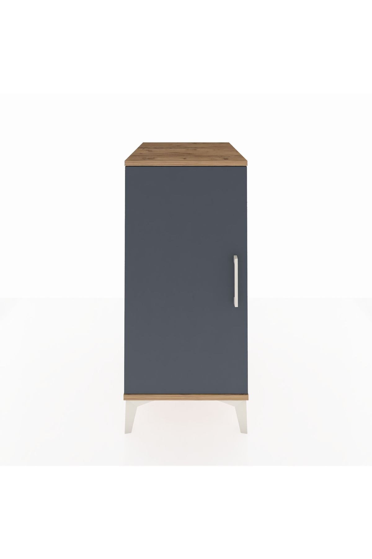 Kronos Komodin 2 Raflı Tek Kapaklı 44x59x96 - S75M044V8C