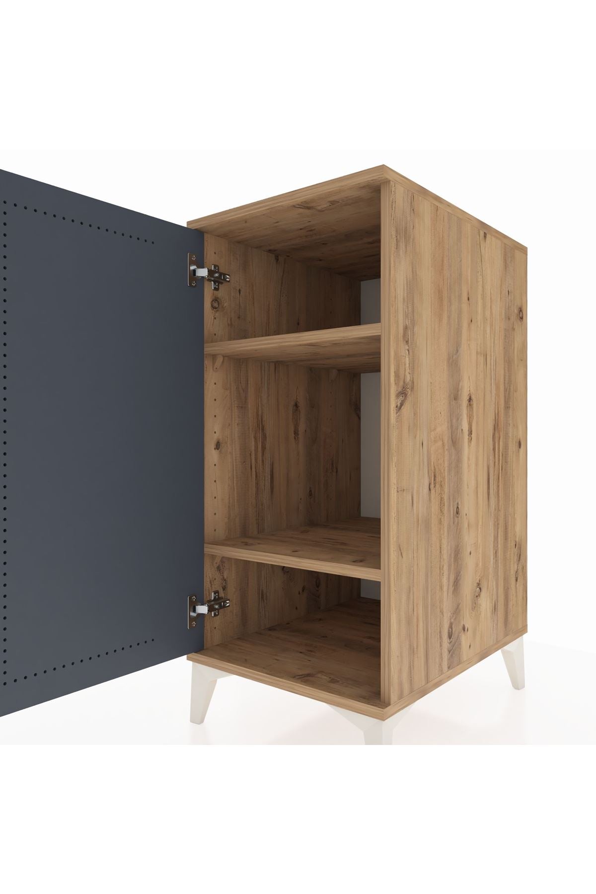 Kronos Komodin 2 Raflı Tek Kapaklı 44x59x96 - S75M044V8C