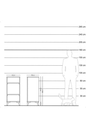 Kronos Komodin 2 Raflı 44x59x96 - S75M045V4C