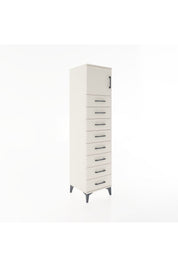 Hyperion Dolap Tek Raflı 8 Çekmeceli Tek Kapaklı 44x44x182 - S55M001V1B