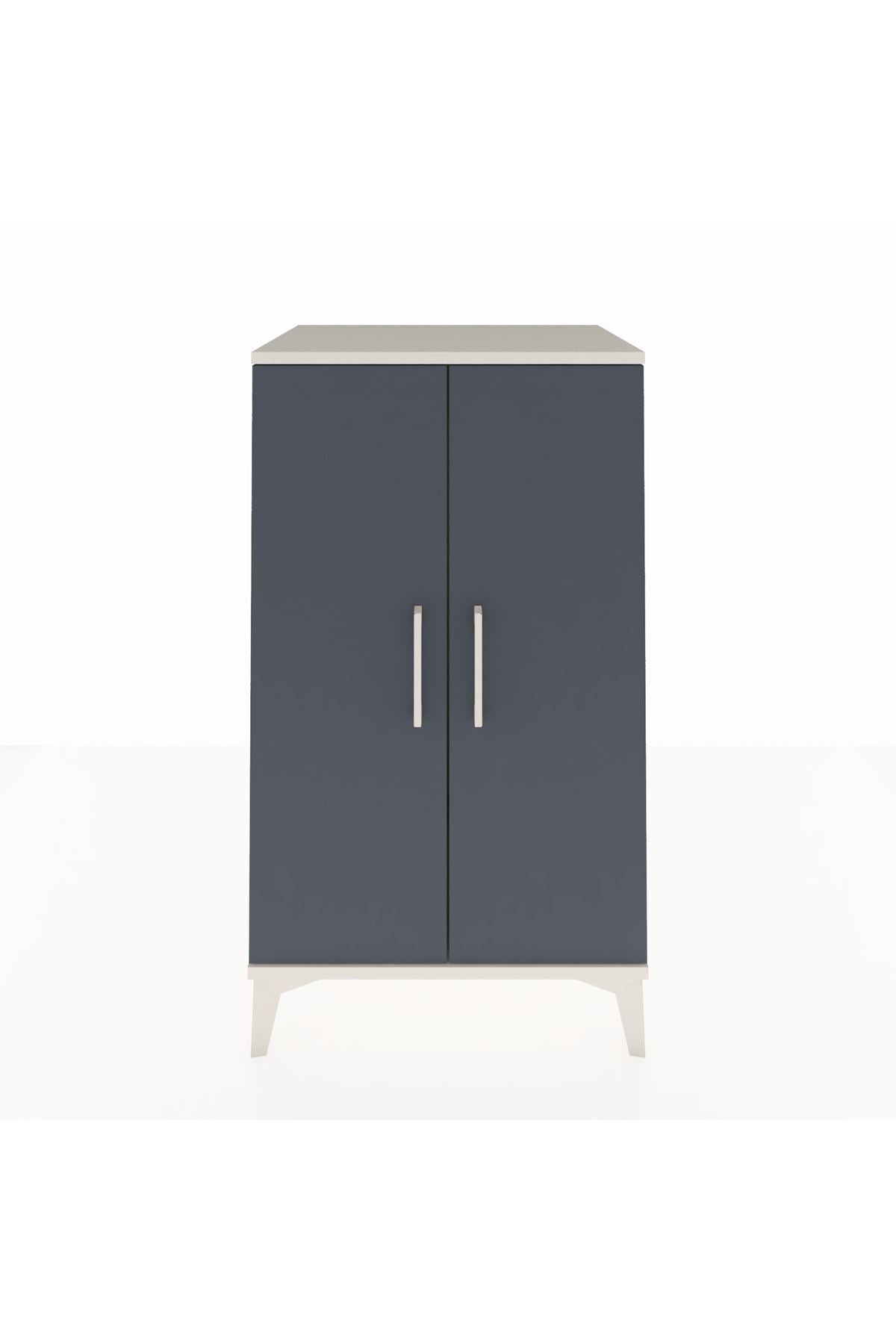 Hyperion Komodin Tek Raflı 2 Kapaklı 60x44x106 - S48M002V2B