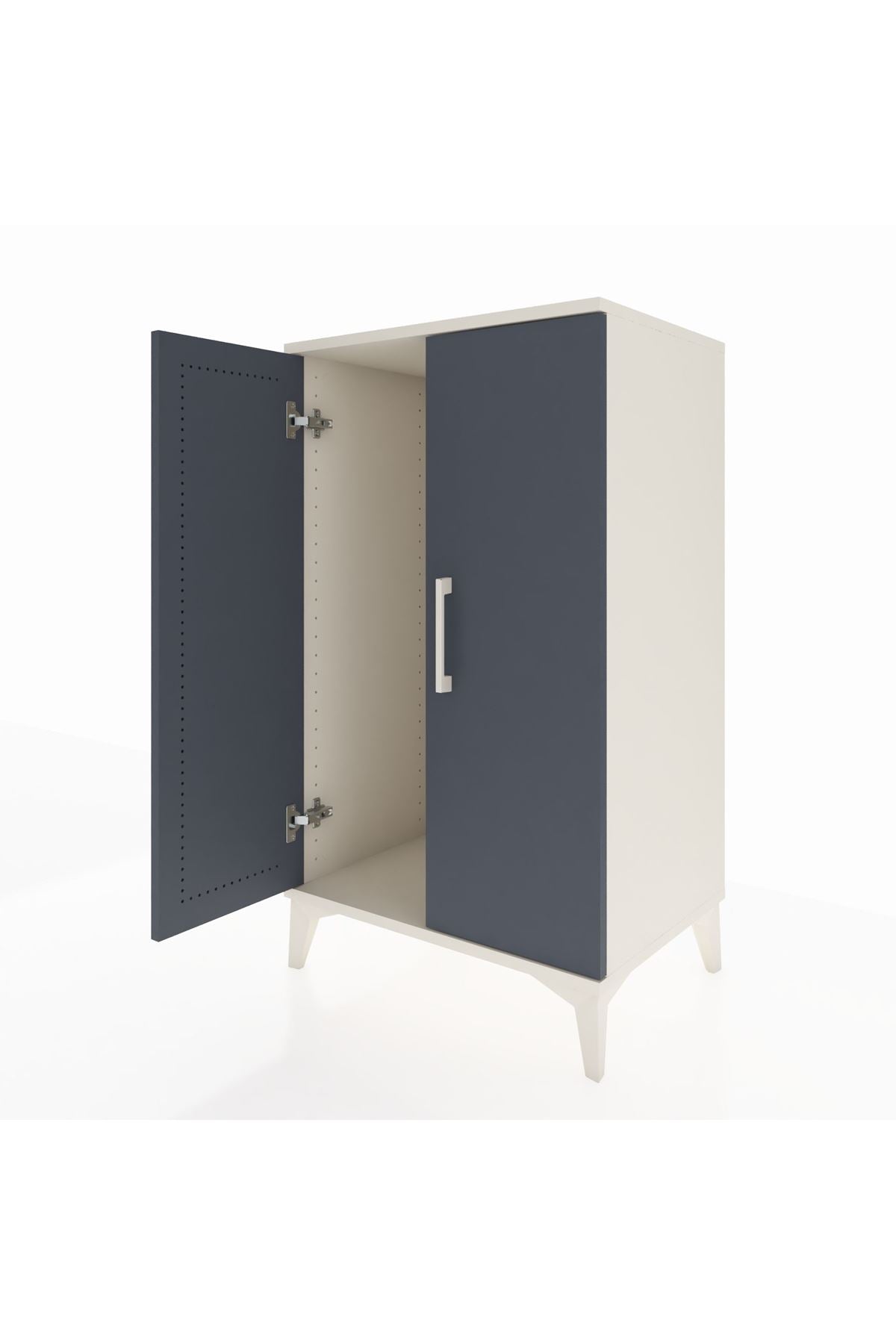 Hyperion Komodin Tek Raflı 2 Kapaklı 60x44x106 - S48M002V2B