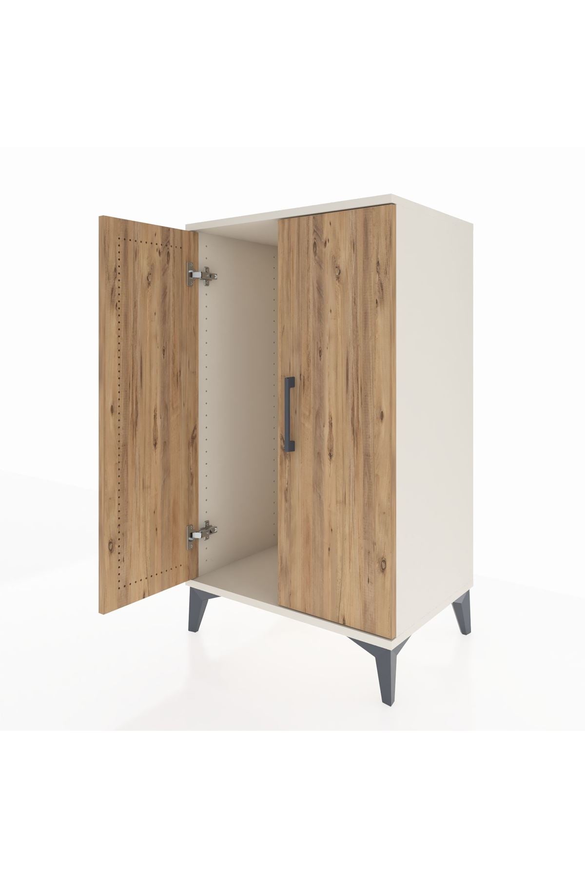 Hyperion Komodin Tek Raflı 2 Kapaklı 60x44x106 - S48M002V3B