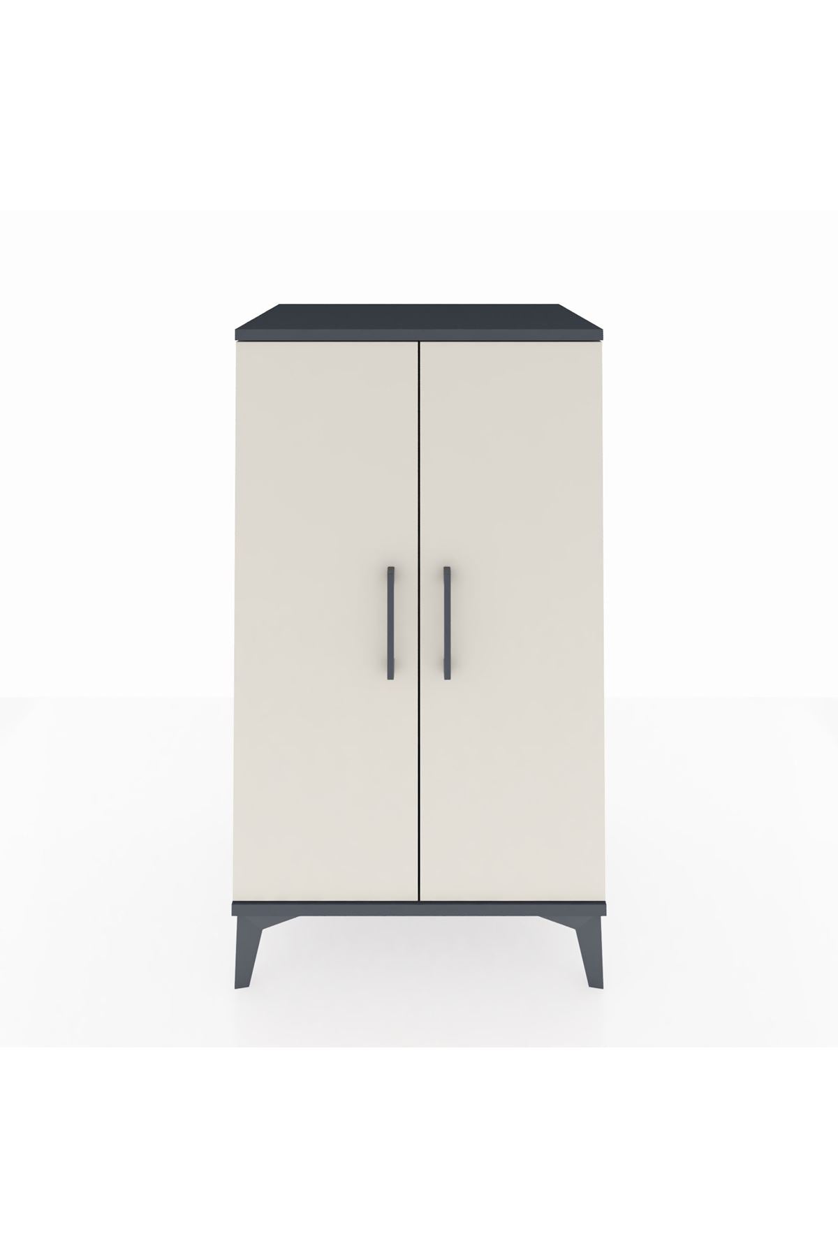 Hyperion Komodin Tek Raflı 2 Kapaklı 60x44x106 - S48M002V4B