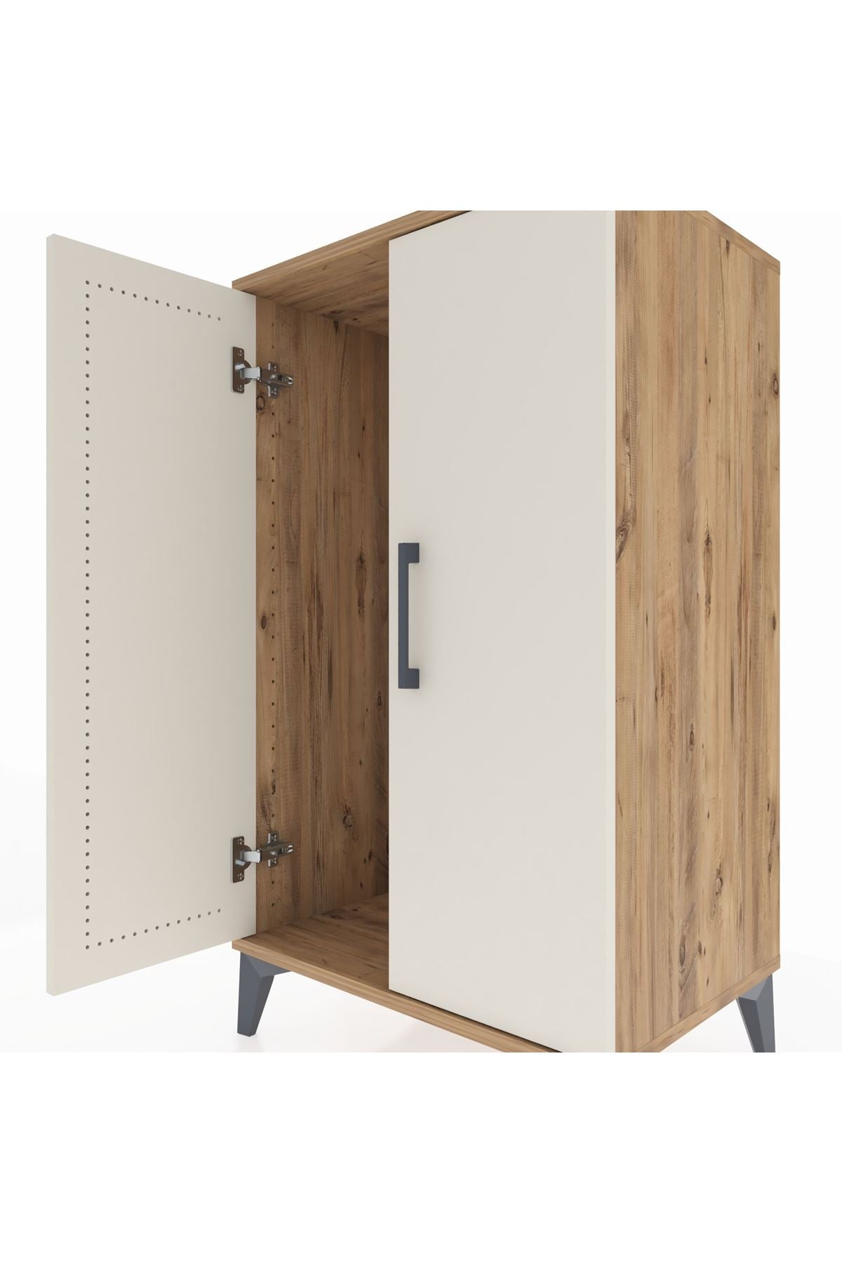 Hyperion Komodin Tek Raflı 2 Kapaklı 60x44x106 - S48M002V7B