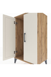 Hyperion Komodin Tek Raflı 2 Kapaklı 60x44x106 - S48M002V7B