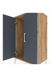 Hyperion Komodin Tek Raflı 2 Kapaklı 60x44x106 - S48M002V8B