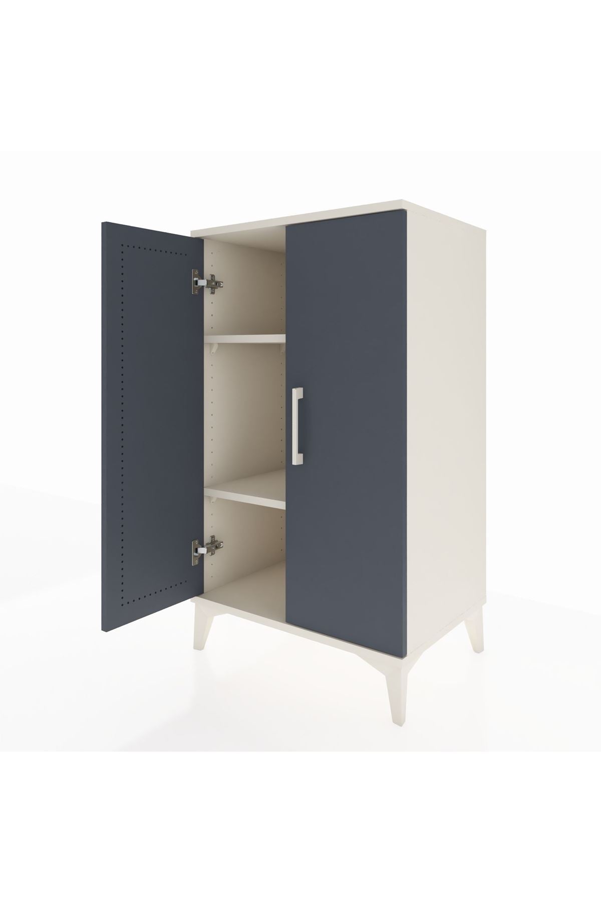 Hyperion Komodin 2 Raflı 2 Kapaklı 60x44x106 - S48M003V2B