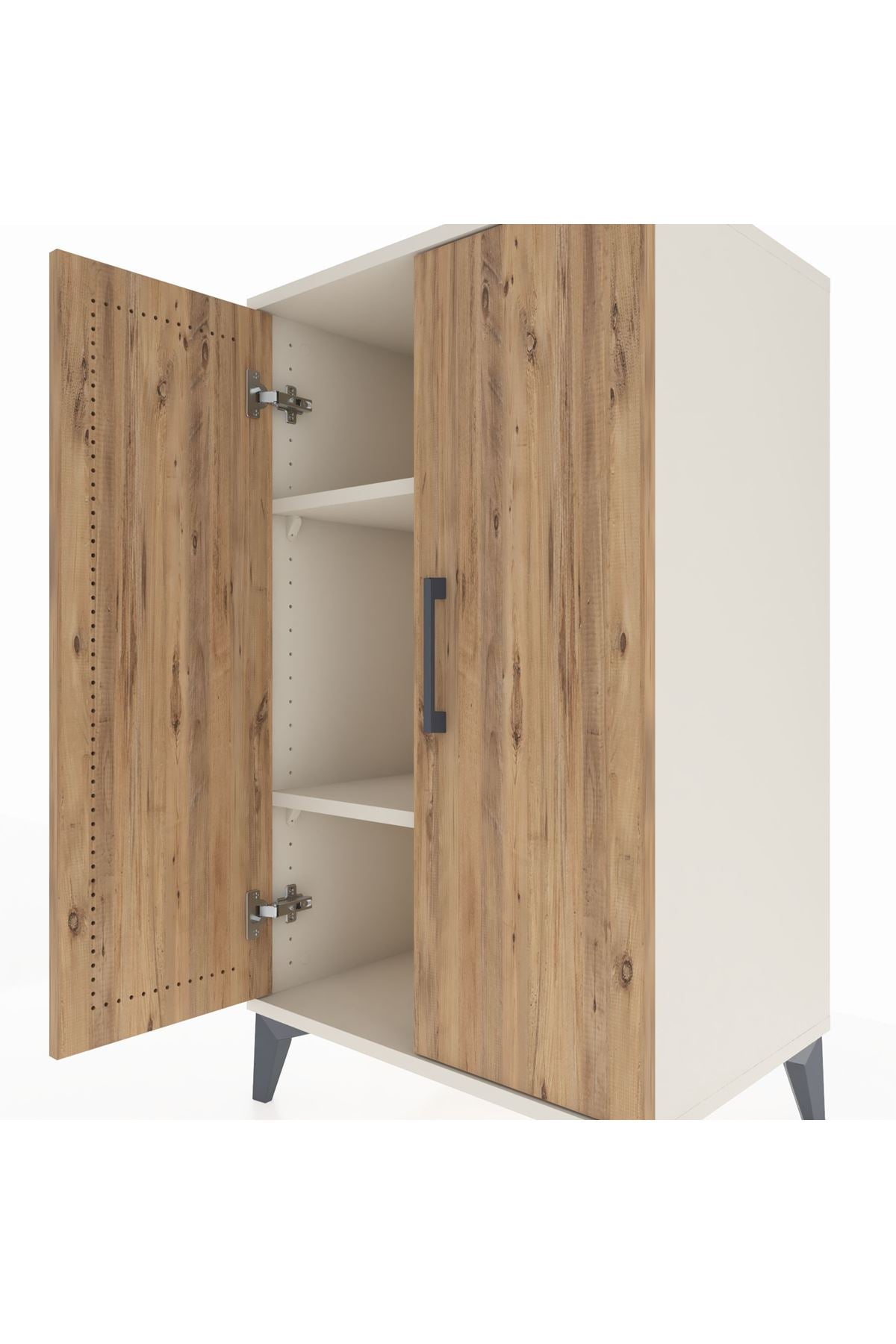 Hyperion Komodin 2 Raflı 2 Kapaklı 60x44x106 - S48M003V3B