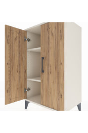 Hyperion Komodin 2 Raflı 2 Kapaklı 60x44x106 - S48M003V3B
