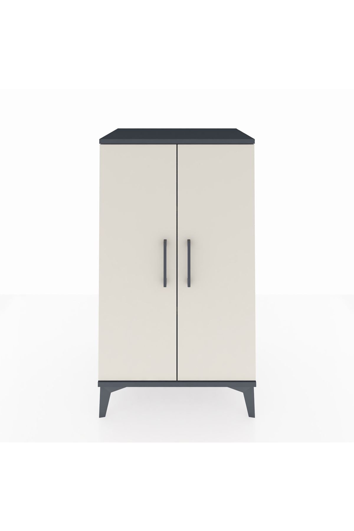 Hyperion Komodin 2 Raflı 2 Kapaklı 60x44x106 - S48M003V4B