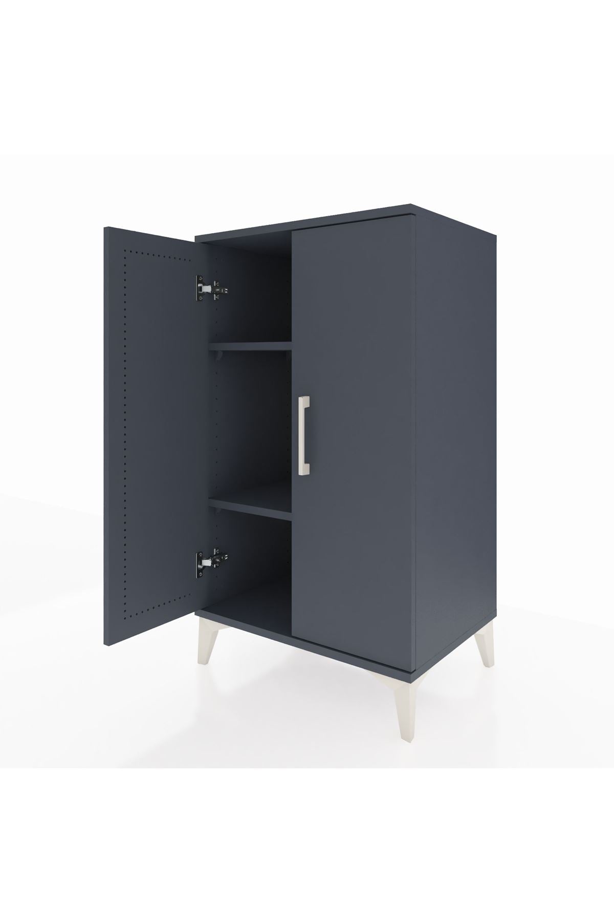 Hyperion Komodin 2 Raflı 2 Kapaklı 60x44x106 - S48M003V5B