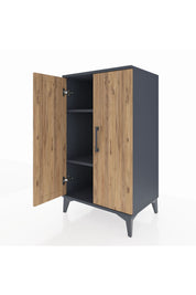 Hyperion Komodin 2 Raflı 2 Kapaklı 60x44x106 - S48M003V6B