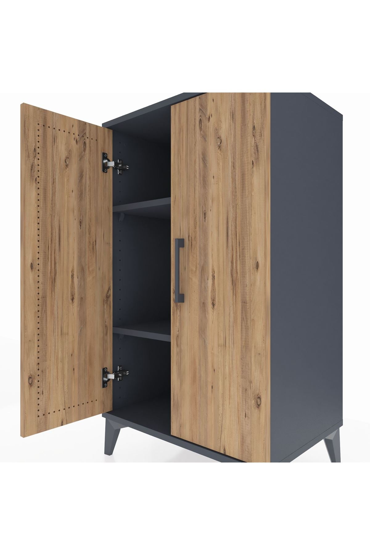 Hyperion Komodin 2 Raflı 2 Kapaklı 60x44x106 - S48M003V6B