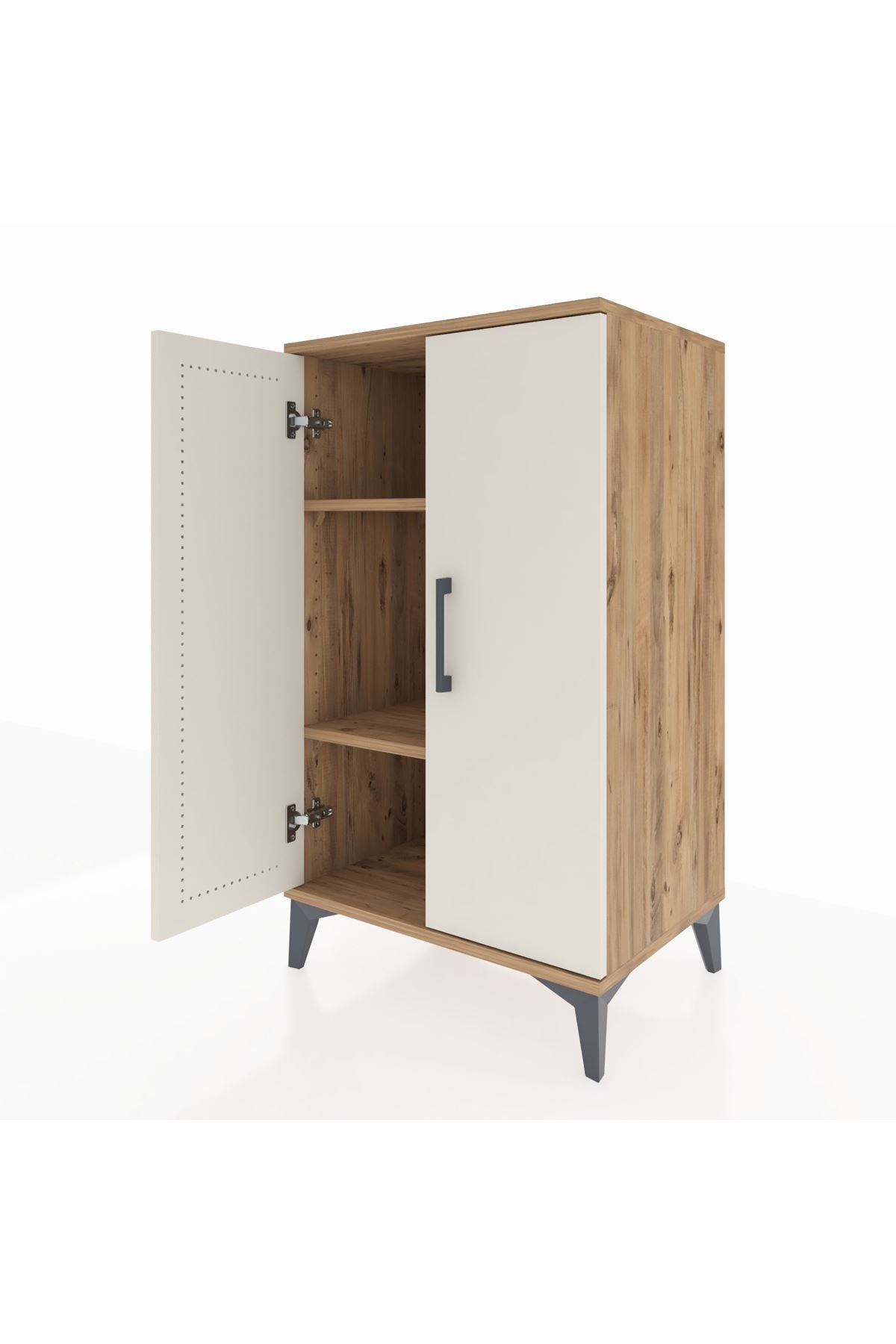 Hyperion Komodin 2 Raflı 2 Kapaklı 60x44x106 - S48M003V7B