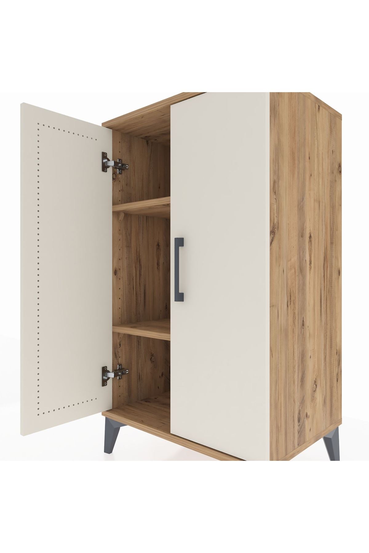 Hyperion Komodin 2 Raflı 2 Kapaklı 60x44x106 - S48M003V7B