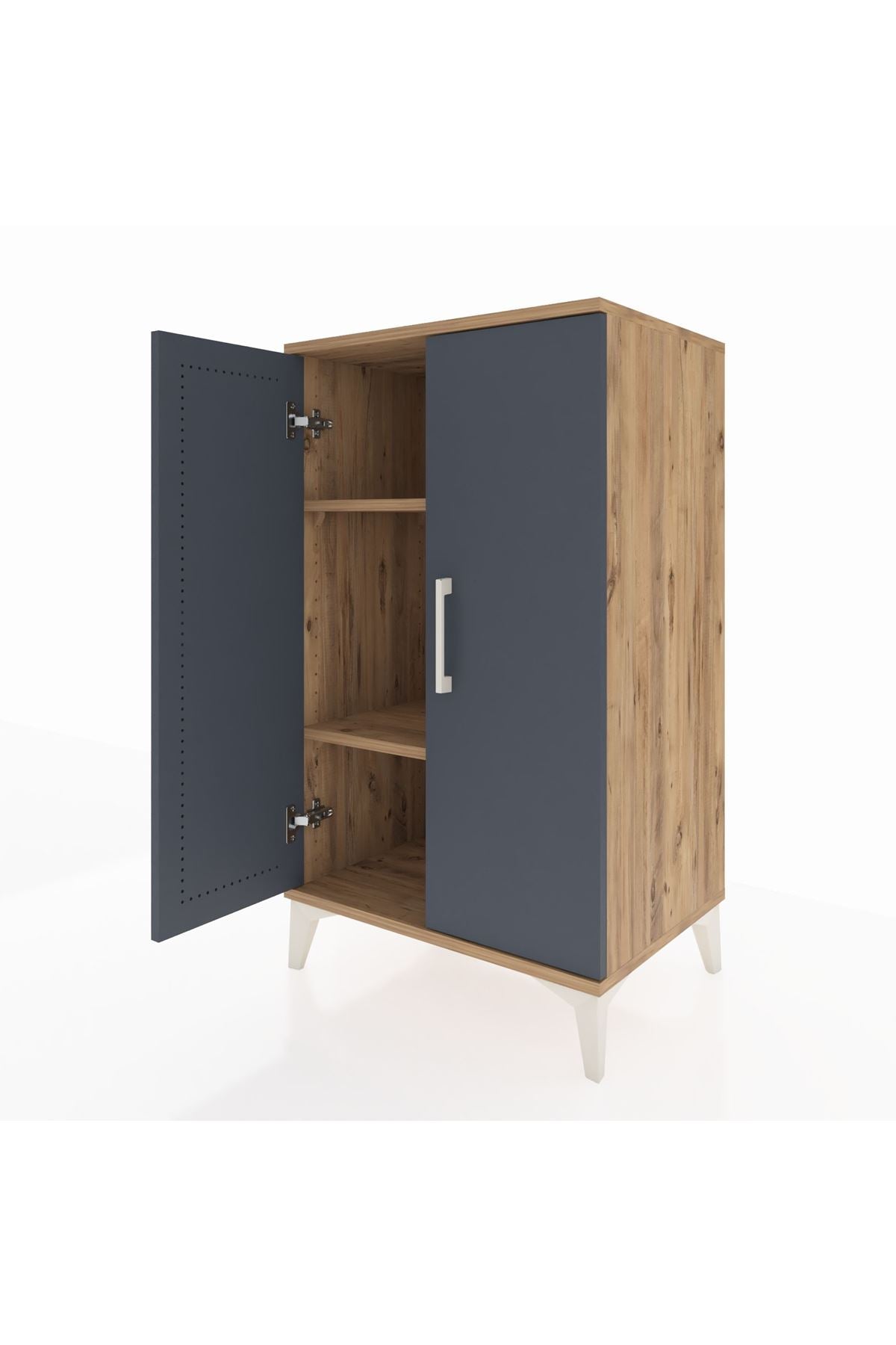 Hyperion Komodin 2 Raflı 2 Kapaklı 60x44x106 - S48M003V8B