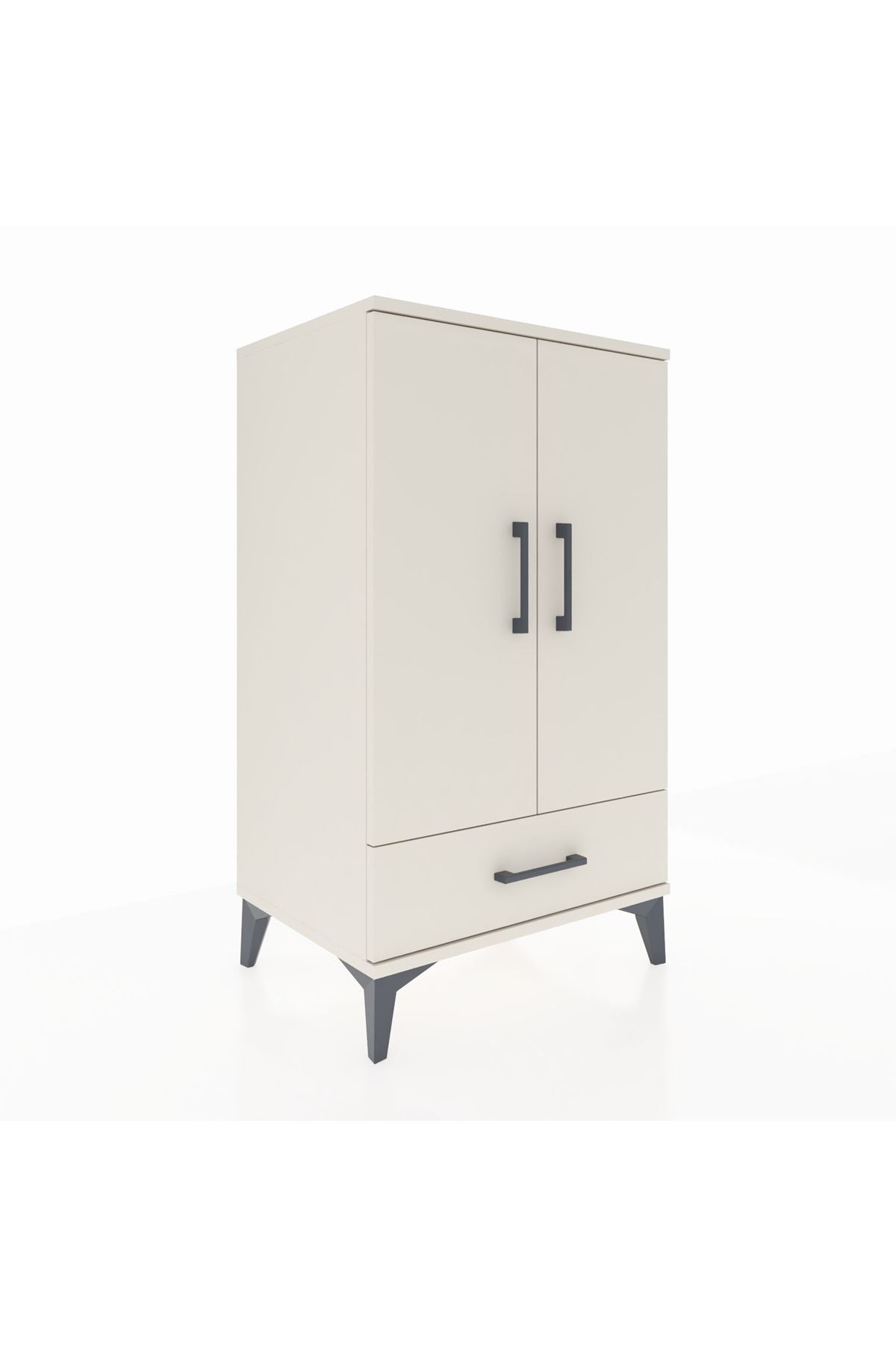 Hyperion Komodin 3 Raflı Tek Çekmeceli 2 Kapaklı 60x44x106 - S48M004V1B