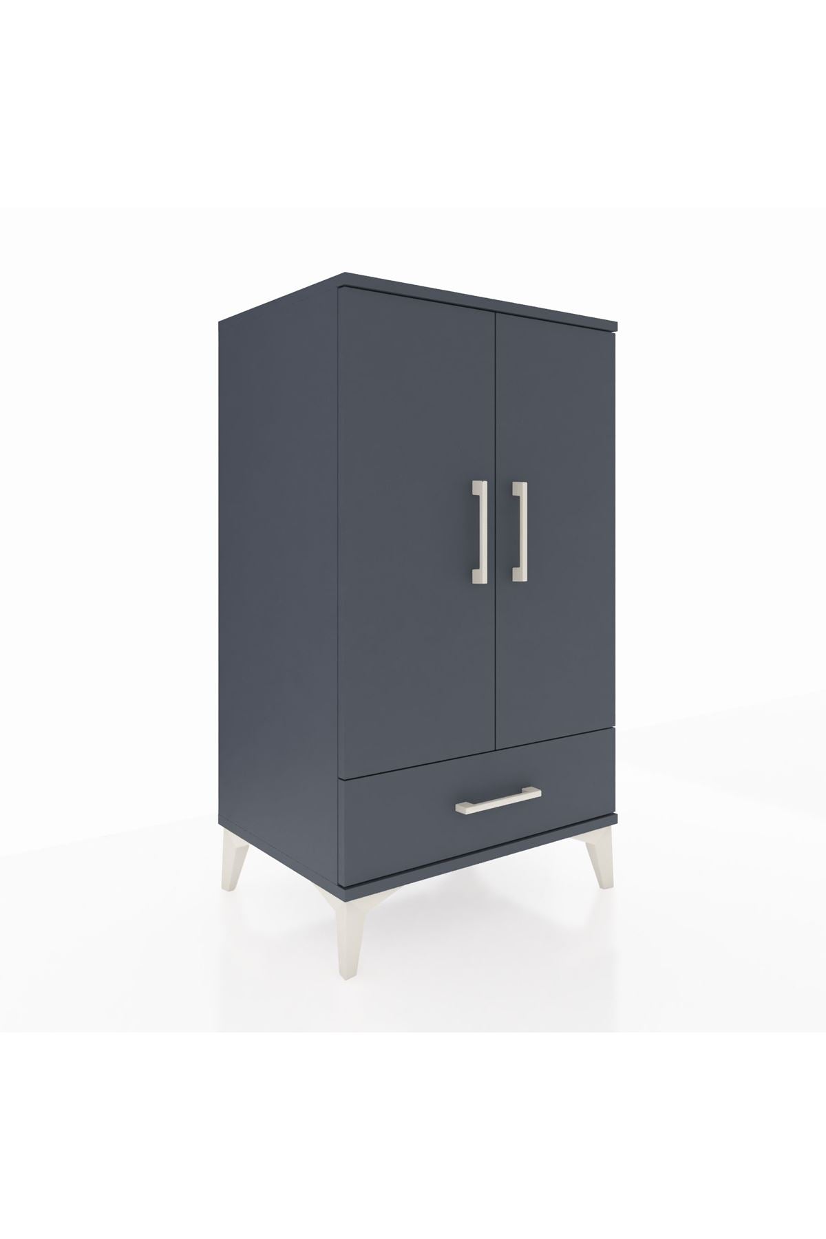 Hyperion Komodin 3 Raflı Tek Çekmeceli 2 Kapaklı 60x44x106 - S48M004V5B