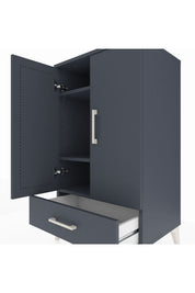 Hyperion Komodin 3 Raflı Tek Çekmeceli 2 Kapaklı 60x44x106 - S48M004V5B