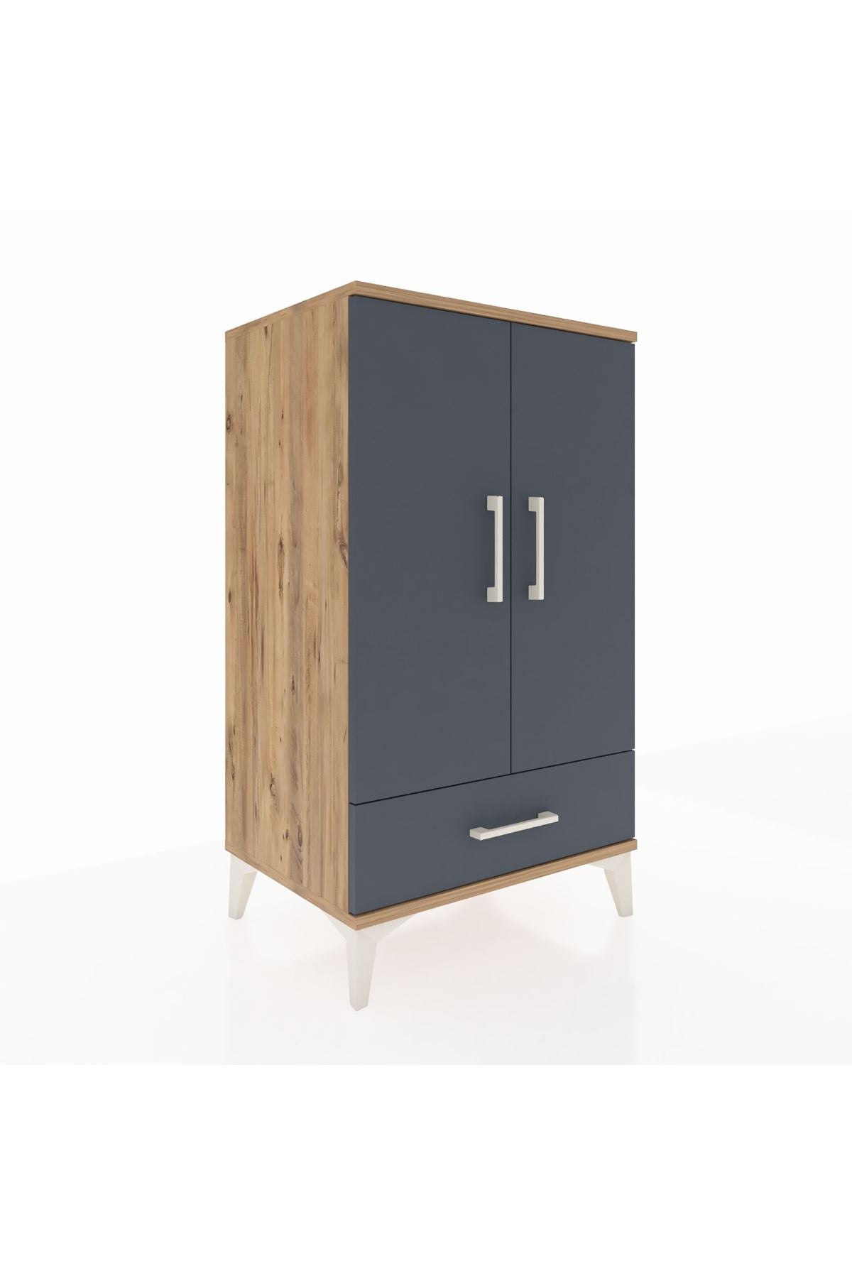 Hyperion Komodin 3 Raflı Tek Çekmeceli 2 Kapaklı 60x44x106 - S48M004V8B