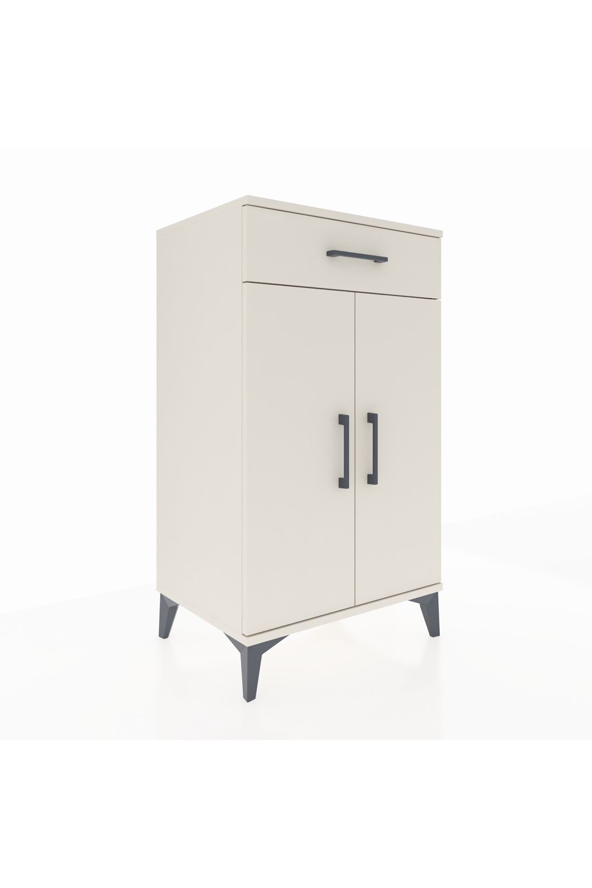 Hyperion Komodin 2 Raflı Tek Çekmeceli 2 Kapaklı 60x44x106 - S48M005V1B