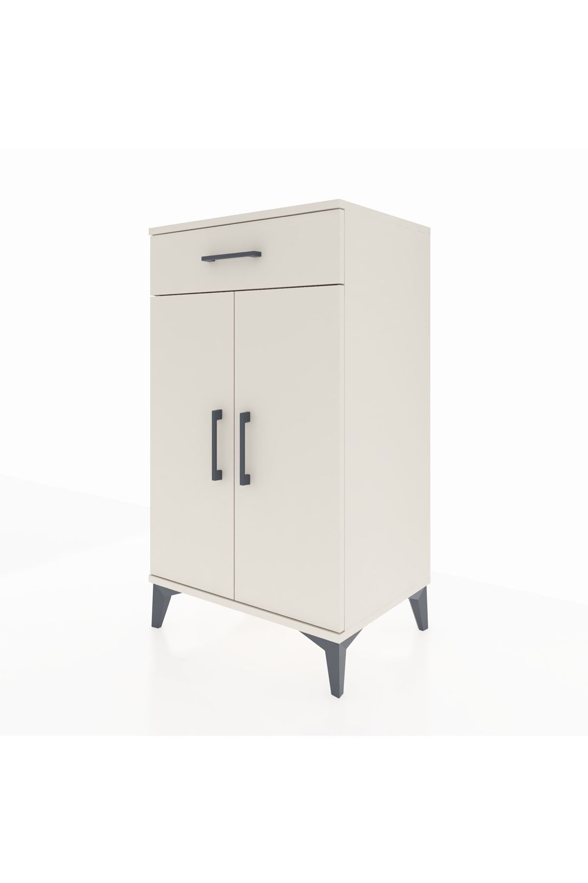 Hyperion Komodin 2 Raflı Tek Çekmeceli 2 Kapaklı 60x44x106 - S48M005V1B