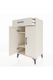 Hyperion Komodin 2 Raflı Tek Çekmeceli 2 Kapaklı 60x44x106 - S48M005V1B