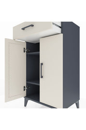 Hyperion Komodin 2 Raflı Tek Çekmeceli 2 Kapaklı 60x44x106 - S48M005V4B