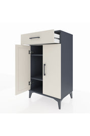 Hyperion Komodin 2 Raflı Tek Çekmeceli 2 Kapaklı 60x44x106 - S48M005V4B