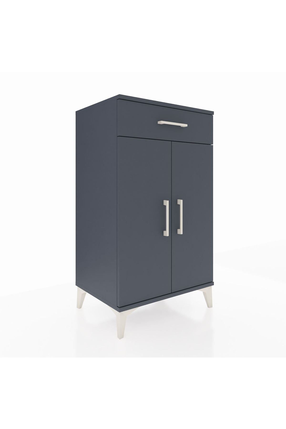 Hyperion Komodin 2 Raflı Tek Çekmeceli 2 Kapaklı 60x44x106 - S48M005V5B