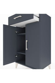 Hyperion Komodin 2 Raflı Tek Çekmeceli 2 Kapaklı 60x44x106 - S48M005V5B
