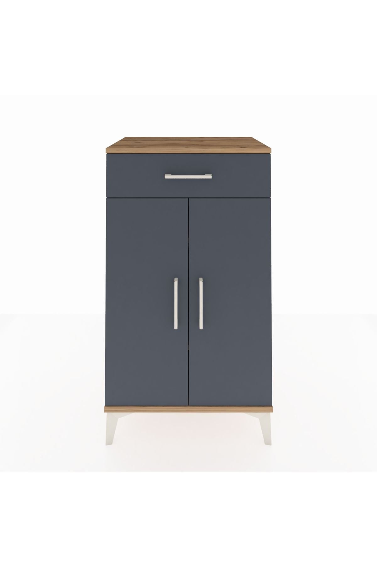Hyperion Komodin 2 Raflı Tek Çekmeceli 2 Kapaklı 60x44x106 - S48M005V8B